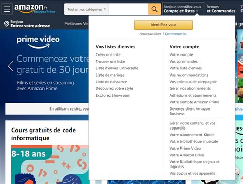 accéder à mon compte amazon.